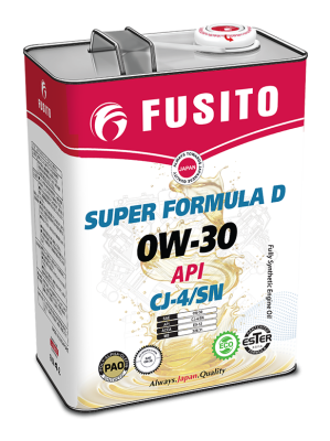 Dầu nhớt động cơ diesel Fusito SUPER FORMULA D 0W30 API: CJ-4/SN 4L