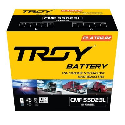 Ắc quy Troy 12V 60AH CMF 55D23L