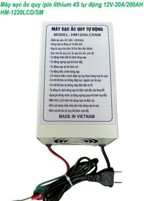 MÁY NẠP (SẠC) ẮC QUY TỰ ĐỘNG HAMES 12V-100AH HM1210 LCD ( SẠC HAMES 12V10A/ 100AH HM-1210LCD/SM