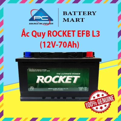 Ắc Quy ROCKET EFB L3 (12V-70Ah)