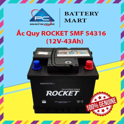 Ắc Quy ROCKET SMF DIN 54316 (12V-43Ah)