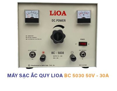 SẠC (NẠP) BÌNH ẮC QUY LIOA BC5030 (30A-50V )