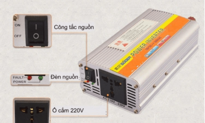 Máy đổi nguồn điện 24V 2000W Suoer SUB-2000BF - Kích điện 24V 2000W