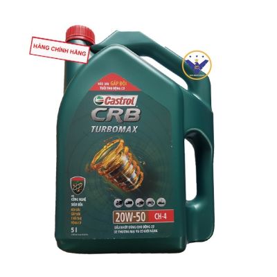 Dầu nhớt ô tô Castrol CRB Turbomax 20W-50 can 5L API CI-4